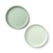 Kiddish Raffi Plate 2 Pack-Green