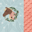 Light Blanket XL 140cm x 200cm  Pony is my Love|Papaya