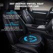 360 Rotating Seat Cushion for Car,Swivel Seat Cushion for Car for Elderly,360 Degrees Swivel Car Seat for Elderly Support,Non Slip,Memory Foam,Ergonomic Design (Black)