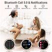 Smart Watches for Women with Make and Answer Call with Diamond for Android, iOS, Rosegold