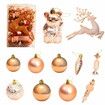 30Pcs Christmas Tree Balls Ornaments for Party Festive Decor Color Rose Gold