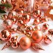 30Pcs Christmas Tree Balls Ornaments for Party Festive Decor Color Rose Gold