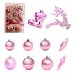 30Pcs Christmas Tree Balls Ornaments for Party Festive Decor Color Pink