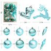 30Pcs Christmas Tree Balls Ornaments for Party Festive Decor Color Blue