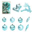 30Pcs Christmas Tree Balls Ornaments for Party Festive Decor Color Blue