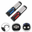 Portable LED Multi-Use Magnetic Flashlight with Hanging Hook, Waterproof Work Flashlight for Car Repair Household Blackout and Emergency (Blue)