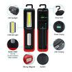 Rechargeable LED Work Light with Magnetic Base Portable Task Inspection Trouble Lights Lamp (Red)