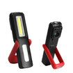 Rechargeable LED Work Light with Magnetic Base Portable Task Inspection Trouble Lights Lamp (Red)