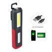 Rechargeable LED Work Light with Magnetic Base Portable Task Inspection Trouble Lights Lamp (Red)