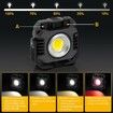 LED Portable Work Light Rechargeable, IP66 Waterproof Outdoor Working Light for Emergency, Repair, Camping