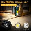 LED Portable Work Light Rechargeable, IP66 Waterproof Outdoor Working Light for Emergency, Repair, Camping