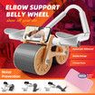 AB Roller Wheel Exerciser Abdominal Home Gym Machine Equipment Automatic Rebound Workout Exercise Fitness Core Training Device