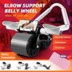 AB Roller Wheel Abdominal Exerciser Machine Home Gym Equipment Automatic Rebound Exercise Workout Fitness Core Training Device