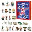 National Lampoon's Christmas Vacation Advent Calendar,24 Day Christmas Advent Calendar,Contains 24 Gifts,Christmas Vacation Figures and Accessories Christmas Countdown Calendar Gift (Red 1Pcs)