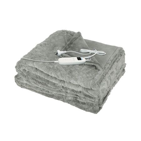 Electric Throw Blanket Heated Timer Bedding Washable Warm Winter Plush GY