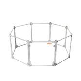 Pet Playpen Transparent Acrylic Clear Folding Dog Fence Kennel 8 Panel