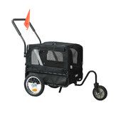 Pet Stroller Bike Trailer 2-IN-1 Sunroof