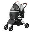 4 Wheels Pet Stroller Dog Cat Pram