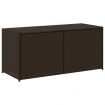 Garden Storage Box Brown 283L Poly Rattan