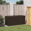 Garden Storage Box Brown 283L Poly Rattan