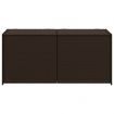 Garden Storage Box Brown 283L Poly Rattan