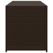 Garden Storage Box Brown 283L Poly Rattan