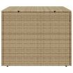 Garden Storage Box Mix Beige 291L Poly Rattan