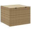 Garden Storage Box Mix Beige 291L Poly Rattan