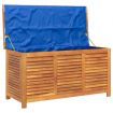 Garden Storage Box with Louver 113x50x56 cm Solid Wood Acacia