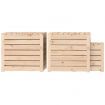 3 Piece Garden Box Set Solid Wood Pine