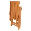 Garden Chairs 4 pcs with Grey Cushions Solid Teak Wood