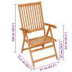 Garden Chairs 4 pcs with Grey Cushions Solid Teak Wood