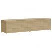 Garden Storage Box Mix Beige 469L Poly Rattan