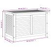 Garden Storage Box with Louver 90x50x56 cm Solid Wood Acacia