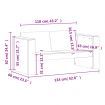 Garden Sofa 2-Seater 134x60x62 cm Solid Wood Douglas