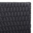 Sun Lounger with Cushion Poly Rattan&Solid Wood Acacia