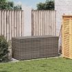 Garden Storage Box Grey 283L Poly Rattan