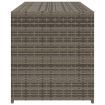 Garden Storage Box Grey 283L Poly Rattan