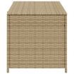 Garden Storage Box Mix Beige 190L Poly Rattan