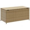 Garden Storage Box Mix Beige 190L Poly Rattan