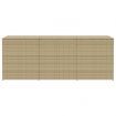 Garden Storage Box Mix Beige 984L Poly Rattan