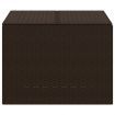 Garden Storage Box Brown 291L Poly Rattan