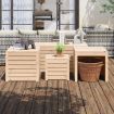 4 Piece Garden Box Set Solid Wood Pine