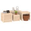 4 Piece Garden Box Set Solid Wood Pine