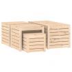 4 Piece Garden Box Set Solid Wood Pine