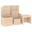 4 Piece Garden Box Set Solid Wood Pine