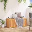 Outdoor Cushion Box 110x45x42/53 cm Solid Wood Acacia and Steel