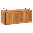 Outdoor Cushion Box 110x45x42/53 cm Solid Wood Acacia and Steel