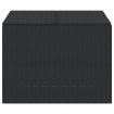 Garden Storage Box Black 291L Poly Rattan