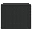 Garden Storage Box Black 291L Poly Rattan